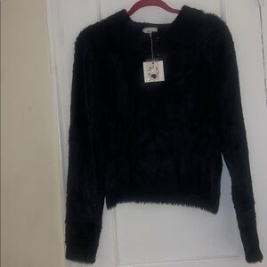 Lilli Sidonio eyelash collared sweater